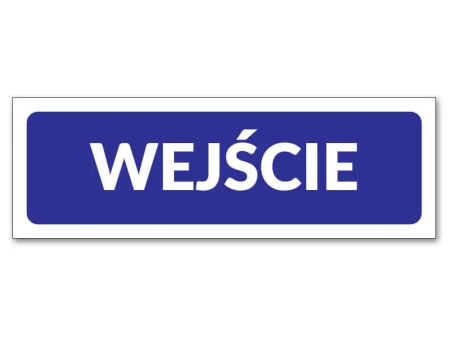 Naklejka "WEJŚCIE" 9x24