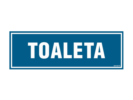 Tabliczka "TOALETA" 10x30