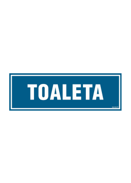 Tabliczka "TOALETA" 10x30