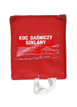 Koc gaśniczy z pokrowcem 1,2 x 1,8 m