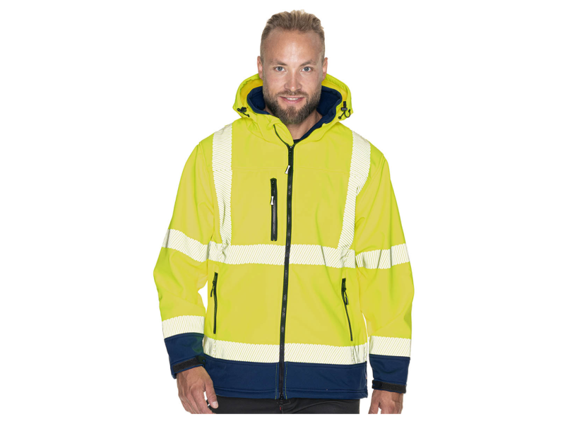 SOFTSHELL HI-VIS PRINT Mark The Helper SOFTSHELL HI-VIS PRINT Mark The Helper